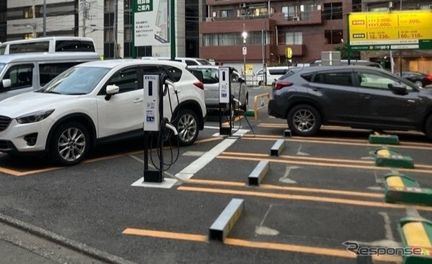 EV充電器「Terra Charge」を三井のリパークに設置