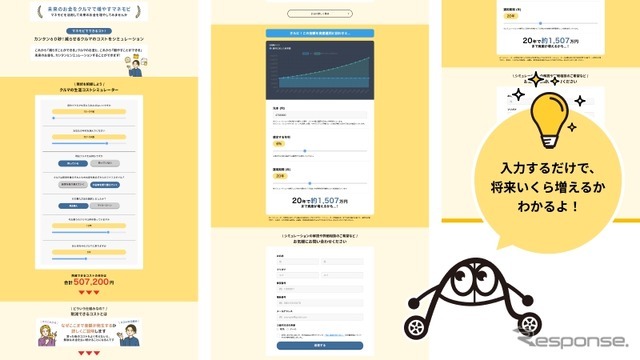 クルマの生涯コストシミュレーター