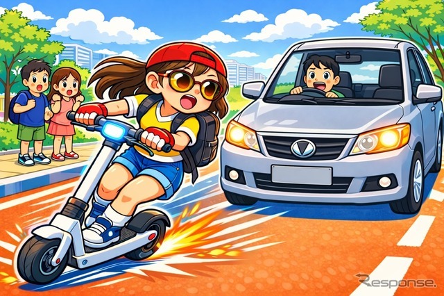 電動キックボードの危険行為