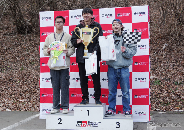 プログラムで高得点を出した学生たちを表彰