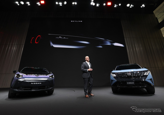 日本向けの新型スカイラインの登場を予告する日産自動車 イヴァン・エスピノーサCEO（4月14日）
