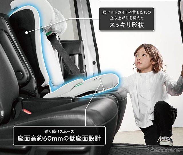 R129適合ジュニアシート「エールべべ・スット」