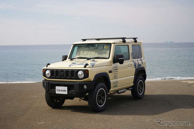 カーメイト「バイザー取付 折りたたみサンシェード ジムニー用」