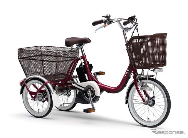 ヤマハ PAS ワゴン（ルビーレッド）