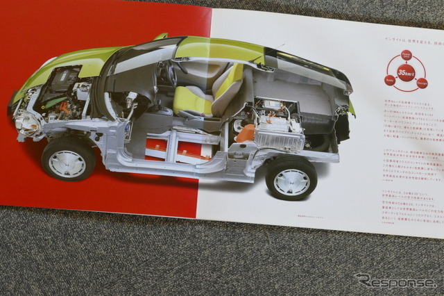 ホンダ・インサイト（初代）当時のカタログ