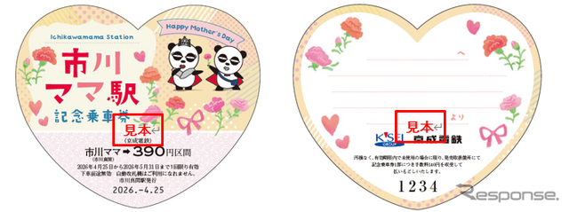 市川ママ駅記念乗車券