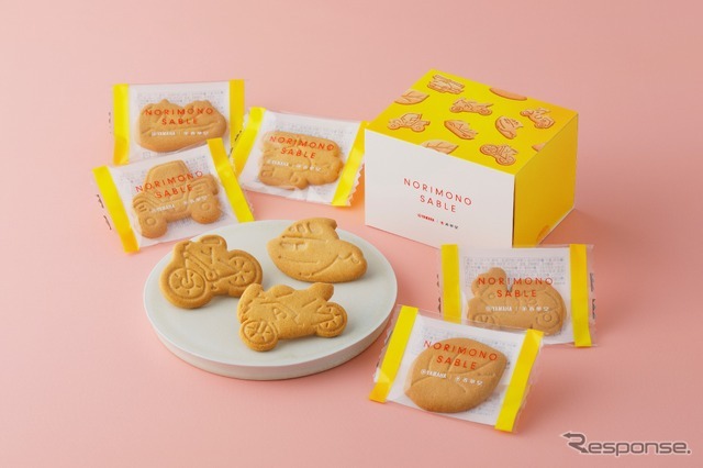 ヤマハ発動機と春華堂の「NORIMONO SABLE（乗り物サブレ）」