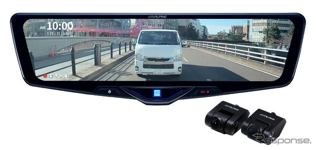 アルプスアルパインのドライブレコーダー搭載デジタルミラー「DVR-DM1246Aシリーズ」