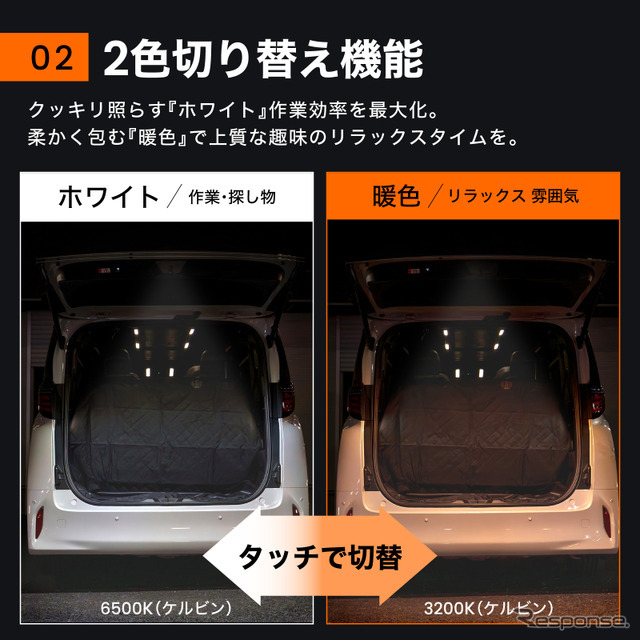 クラフトワークス『アルファード/ヴェルファイア』40系向けLED増設ラゲッジランプ