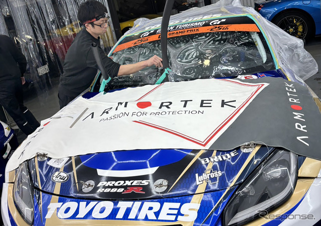 ガラス保護フィルム『アーマーテック』はD1グランプリ出場車両への施工も進む