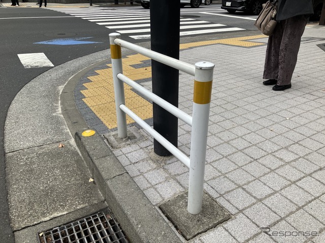 短いガードレール（東京都中央区）