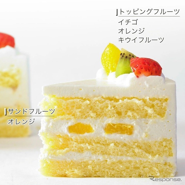 生クリームとフレッシュフルーツ
