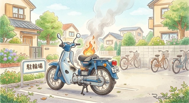 放置バイクが火災の要因になることも