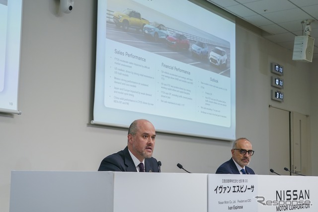 日産自動車 イヴァン・エスピノーサ社長（決算発表会）