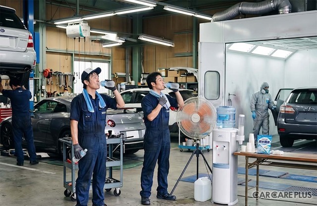 早くも真夏の暑さ、自動車整備・鈑金塗装などの現場ですぐ実践してほしい 厚生労働省の最新版「熱中症対策」ガイドラインのポイント