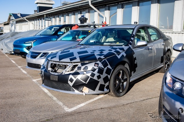 ネブス9-3電気自動車試作車。内燃機関式レンジエクステンダーを搭載（2014年製）。走行距離は不明