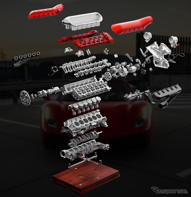 1/4スケール V12レーシングエンジン模型