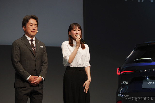 マツダのブランドアンバサダーに就任した綾瀬はるかさん