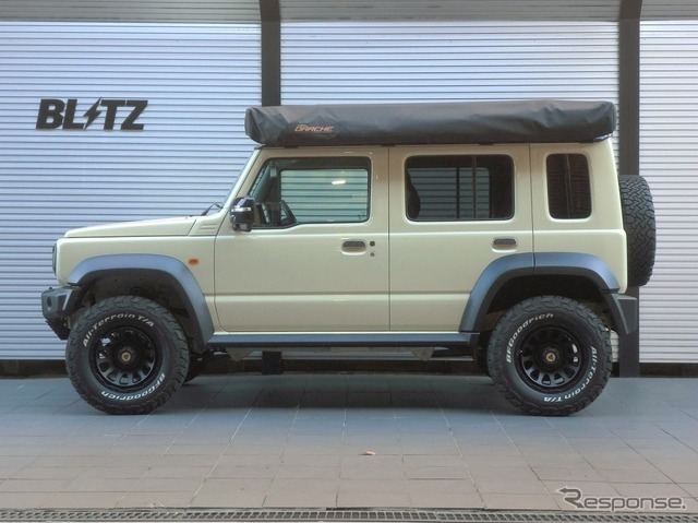 ブリッツ DAMPER ZZ-Rリフトアップモデル　ジムニーノマド装着例（基準車高：フロント 48mmアップ / リア 45mmアップ）