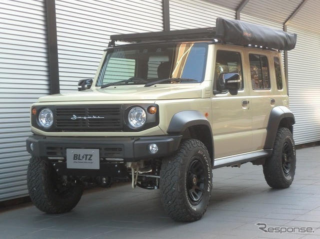 ブリッツ DAMPER ZZ-Rリフトアップモデル　ジムニーノマド装着例（基準車高：フロント 48mmアップ / リア 45mmアップ）