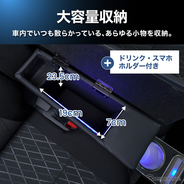 ダイハツ『アトレー/ハイゼットカーゴ』系列専用LEDコンソールボックス