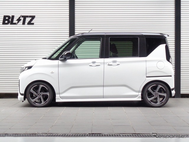 ブリッツ DAMPER ZZ-R　ムーヴ装着例（基準車高：フロント 24mmダウン / リア 29mmダウン）