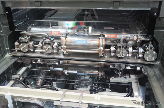 スーパーキャリイに搭載されたCO2回収装置