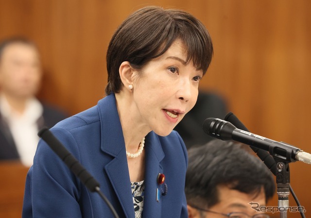 ガソリン補助金の見直しを示唆した高市早苗首相（資料画像）