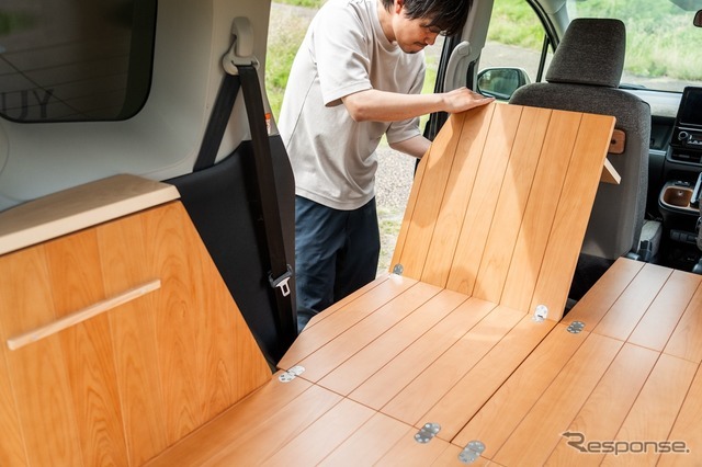 YURTの『シエンタ』用車中泊キット「VANLIFE ROOMKIT」