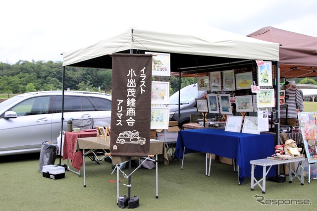 イラストレーターの小出茂鐘商店も出展