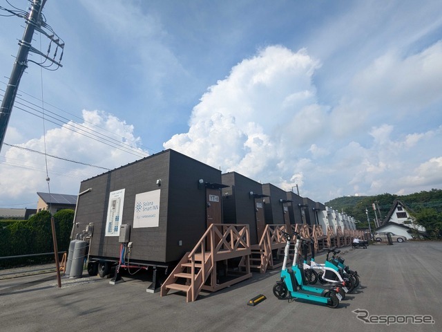 山梨県山中湖村のホテルに配置されたLUUP