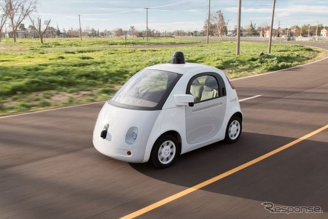 グーグルが自社開発した自動運転車のプロトタイプ（資料画像）