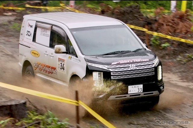 XC-1クラス 1位　惣田政樹選手／猿川仁選手組（ジオランダー ブラV・ SF デリカD:5）