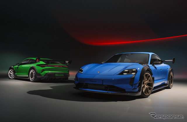 ポルシェ「タイカン・ターボGT（バイザッハ・パッケージ）」の「マンタイ・キット」装着車
