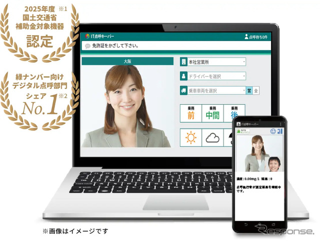 貨物・旅客事業者向け総合クラウド点呼システム「IT点呼キーパー」
