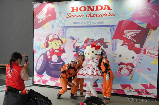 ホンダとサンリオのコラボ展示（鈴鹿8耐2026）