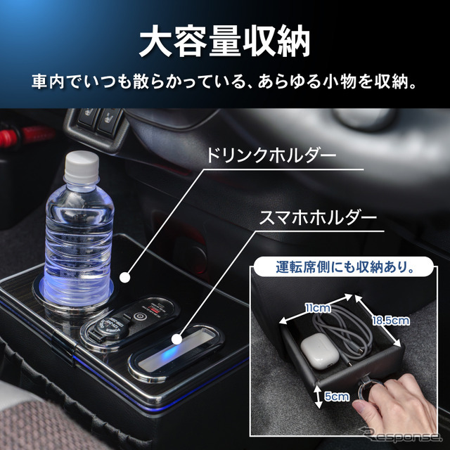 スズキ『スペーシア』系列車専用LEDコンソールボックス