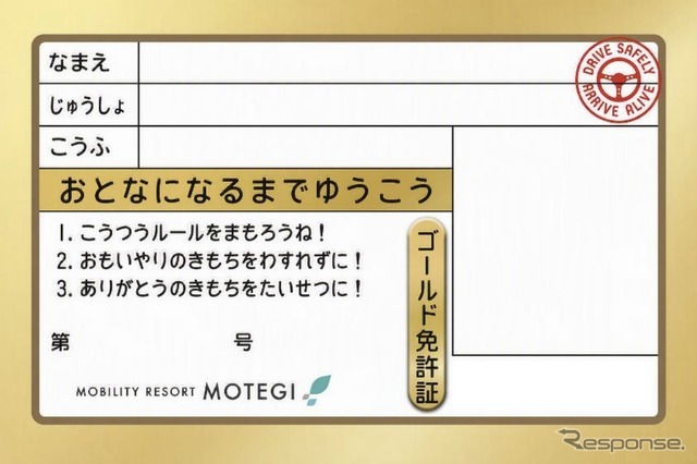 得点に応じて「仮免許」「グリーン」「ブルー」「ゴールド」のライセンスを発行（イメージ）