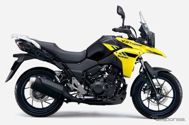 スズキ Vストローム250（パールネブラーブラック/ソリッドダズリングクールイエロー）