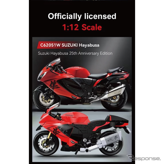 1/12スケールブロックキット「CaDA SUZUKI Hayabusa C62051W」