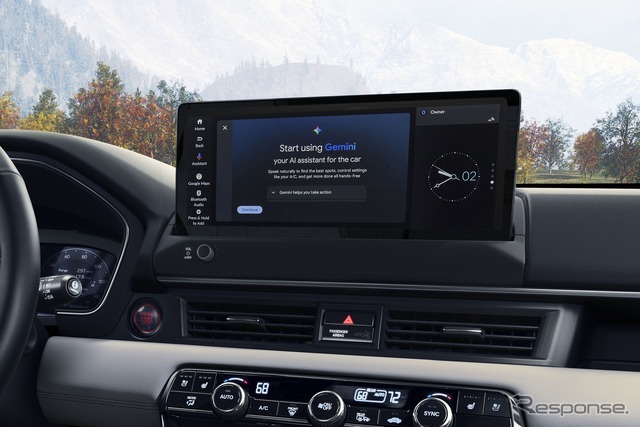 米ホンダの複数車種で「Google Gemini」利用可能に