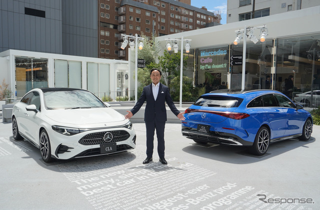 メルセデスベンツ CLA 新型と、メルセデス・ベンツ日本ゲルティンガー剛CEO