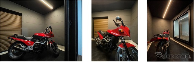 「NAPS HOME」バイクガレージ付き住宅（上大岡Ⅱ B号棟）×「GPZ900R」