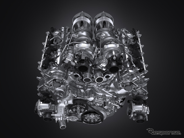 トヨタ GR GTの4.0リットルV8ツインターボエンジン