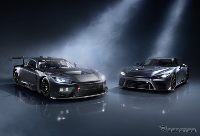 トヨタ GR GT3（左）とGR GT（右）