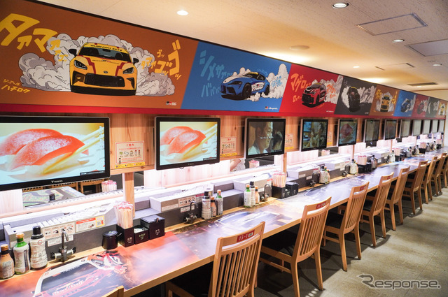 期間中、GRとのスペシャルコラボ店舗として展開する「スシロー新宿西口店」