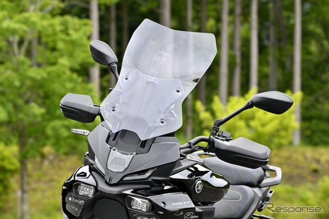 ヤマハ トレーサー9 GT+ Y-AMT。スクリーン「高」