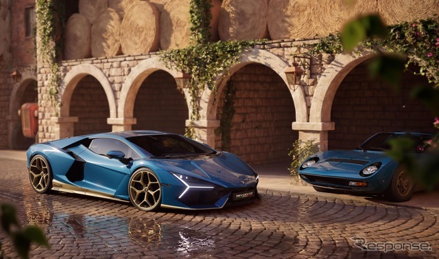 ランボルギーニ『レヴエルト』の「ミウラ 60° オマージュ」