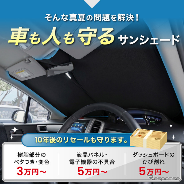 トヨタ『RAV4』60系専用フロントサンシェード