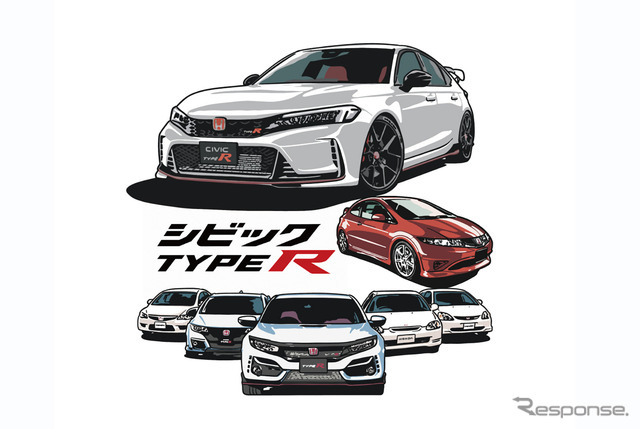 HONDA シビック TYPE R Tシャツ